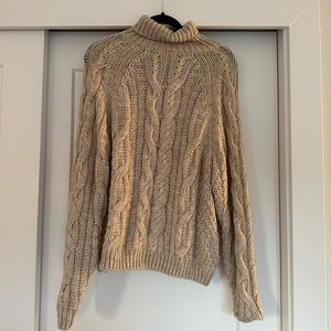 H&M  knit chunky sweater beige